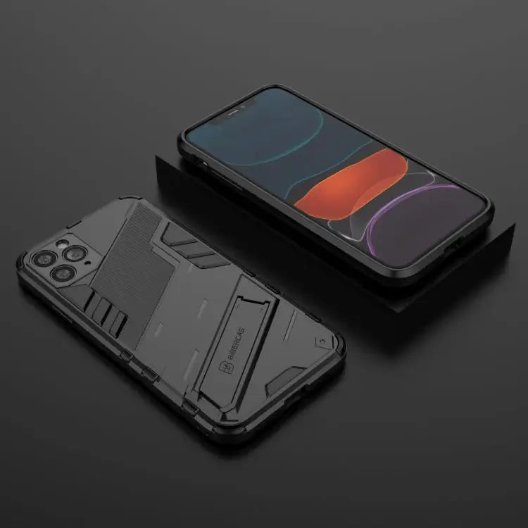 Punk Armor 2 in 1 PC + TPU Shockproof Case with Invisible Holder For iPhone 11 Pro Max For iPhone X / XS For iPhone XR