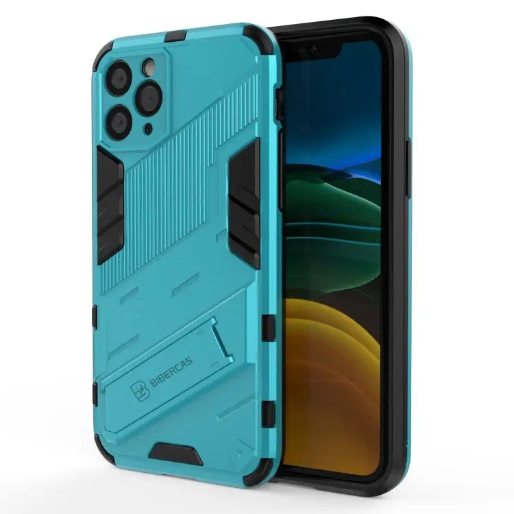 Punk Armor 2 in 1 PC + TPU Shockproof Case with Invisible Holder For iPhone 12 Pro Max For iPhone 11 Pro For iPhone 11