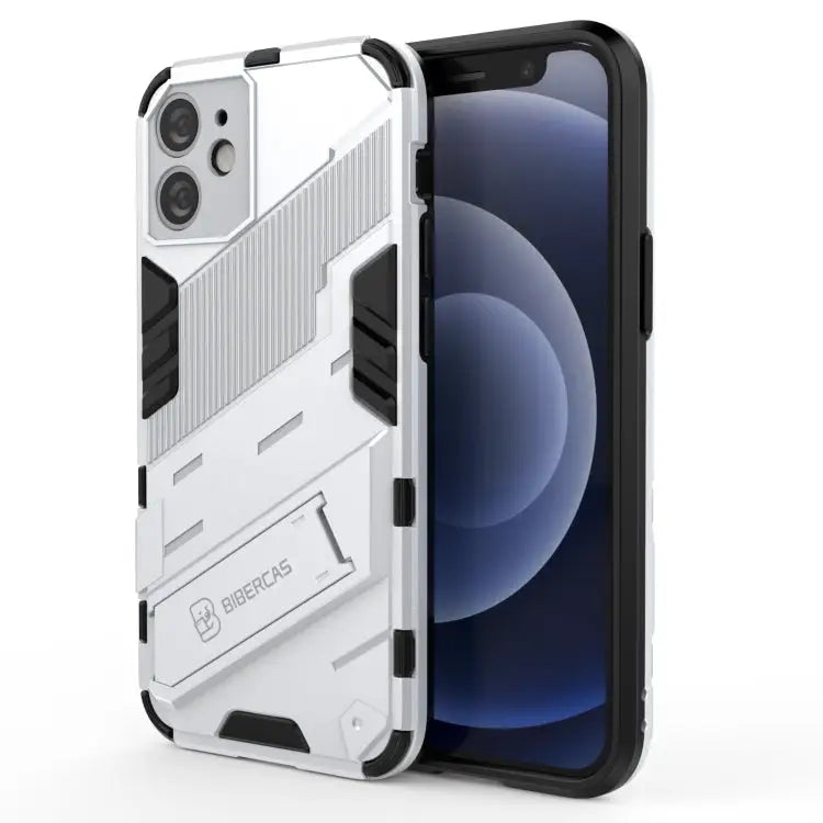 Punk Armor 2 in 1 PC + TPU Shockproof Case with Invisible Holder For iPhone 12 mini For iPhone 12 For iPhone 12 Pro