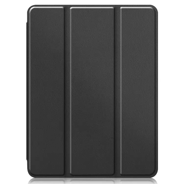 Pure Color Horizontal Flip TPU + PU Leather Case with Three-folding Holder & Sleep / Wake-up Function & Pen Slot