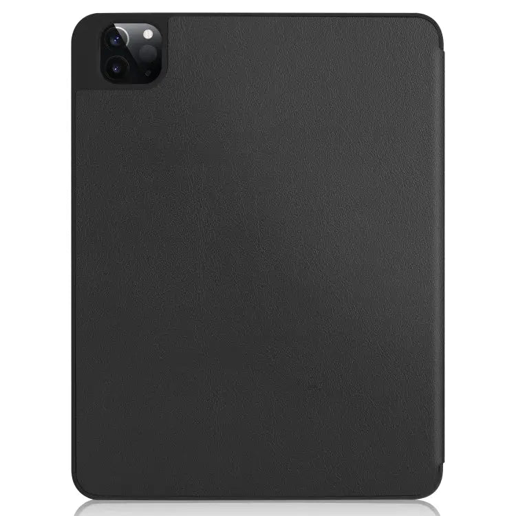 Pure Color Horizontal Flip TPU + PU Leather Case with Three-folding Holder & Sleep / Wake-up Function & Pen Slot