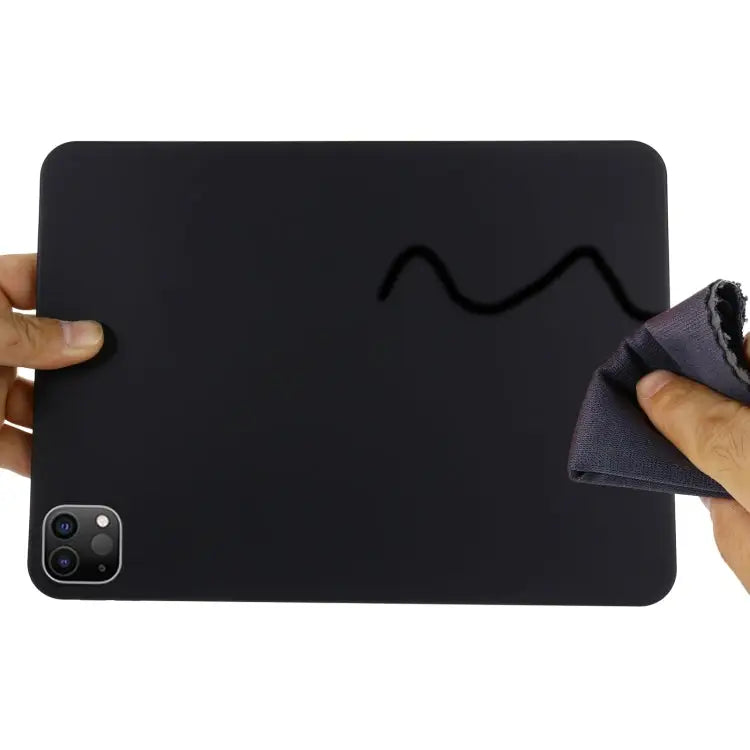 Pure Color Liquid Silicone Shockproof Tablet Case For iPad Pro 12.9 2011 / 2020 / 2018 - Apple Accessories