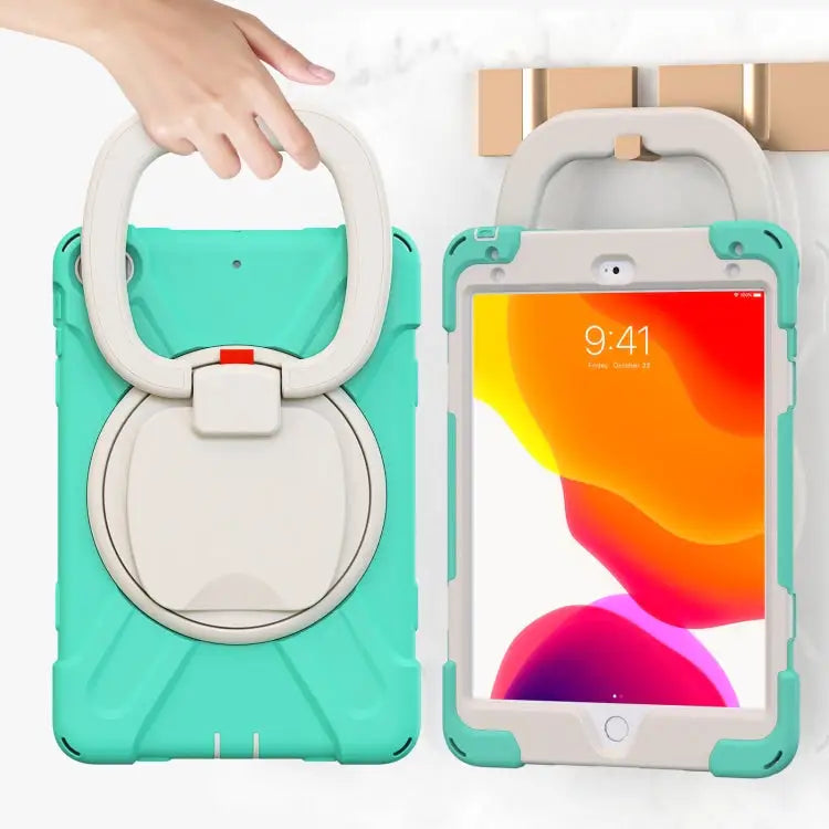Pure Color Silicone + PC Protective Case with Holder & Shoulder Strap For iPad mini 5 / 4 - Apple Accessories