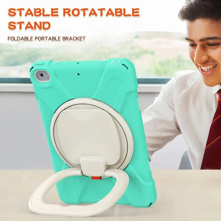 Pure Color Silicone + PC Protective Case with Holder & Shoulder Strap For iPad mini 5 / 4 - Apple Accessories