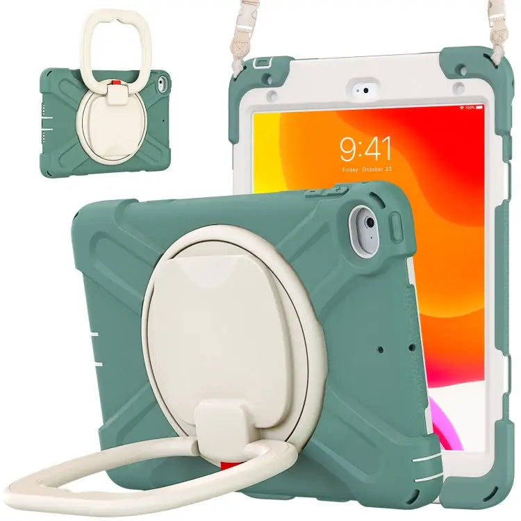 Pure Color Silicone + PC Protective Case with Holder & Shoulder Strap For iPad mini 5 / 4 - For iPad mini 5 / 4