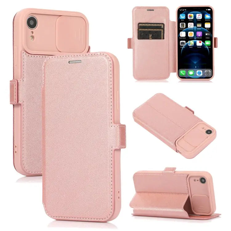 Push Window Double Buckle PU + Silicone Horizontal Flip Leather Case with Holder & Card Slot For iPhone 8 Plus & 7 Plus