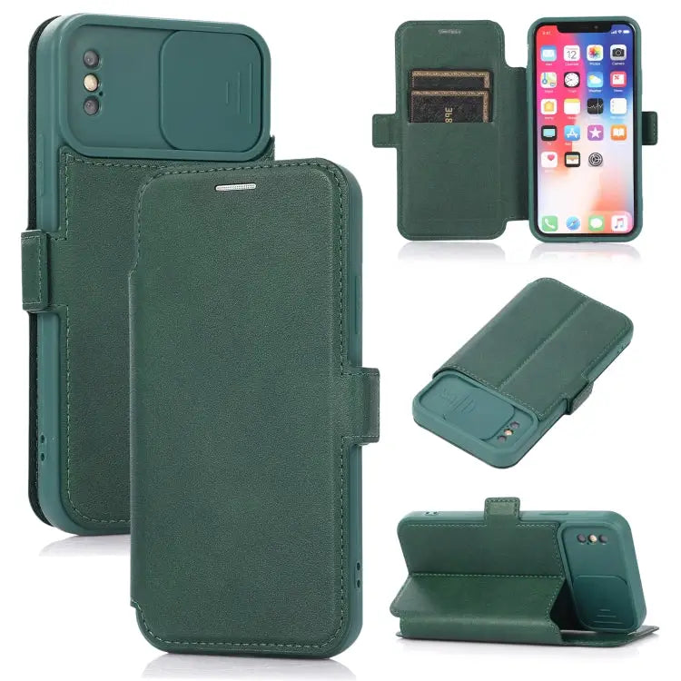 Push Window Double Buckle PU + Silicone Horizontal Flip Leather Case with Holder & Card Slot For iPhone 8 Plus & 7 Plus