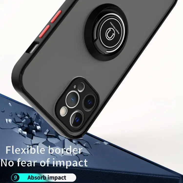 Q Shadow 1 Series TPU + PC Phone Case with Ring For iPhone 12 Pro - Apple Accessories