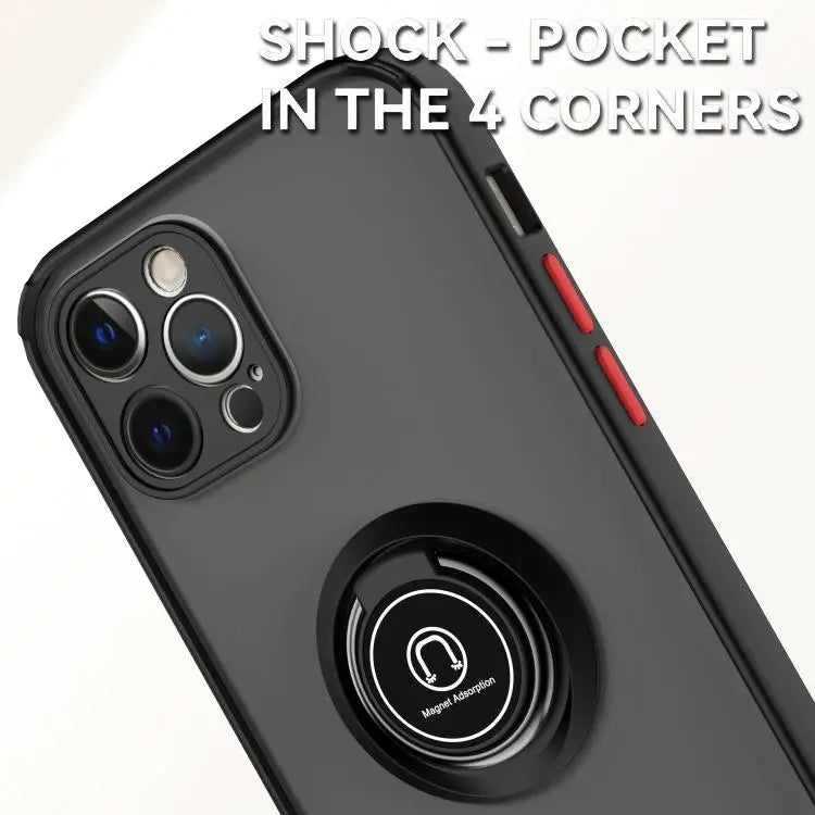 Q Shadow 1 Series TPU + PC Phone Case with Ring For iPhone 12 Pro - Apple Accessories