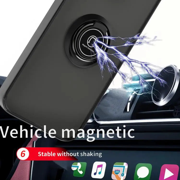 Q Shadow 1 Series TPU + PC Phone Case with Ring For iPhone 12 Pro - Apple Accessories