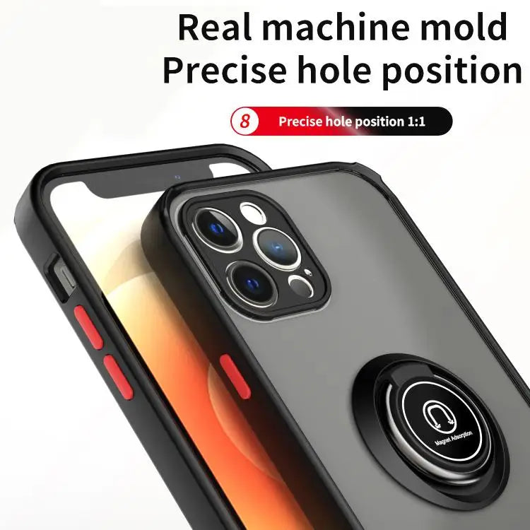 Q Shadow 1 Series TPU + PC Phone Case with Ring For iPhone 12 Pro - Apple Accessories