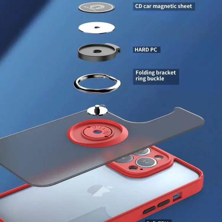 Q Shadow 1 Series TPU + PC Phone Case with Ring For iPhone 13 Pro For iPhone 12 For iPhone 12 Pro Max - Apple