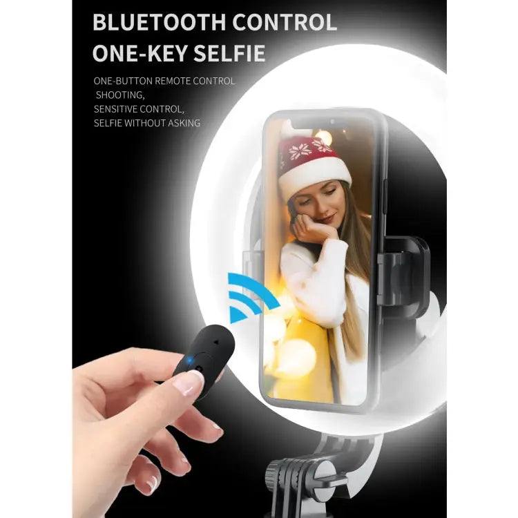 Q07 6 Inch Ring Light Portable Bluetooth Selfie Stick Tripod Q07 - Q07