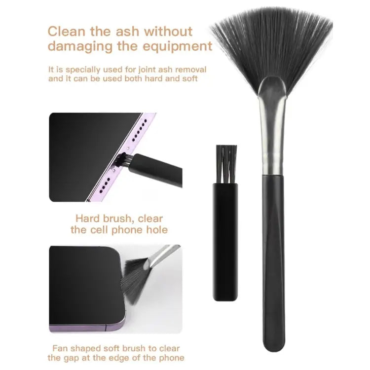 Q10 18 in1 Computer Keyboard Cleaner Brush Kit Earphone Cleaning Pen Keycap Puller Q10 - Q10 - Apple Accessories