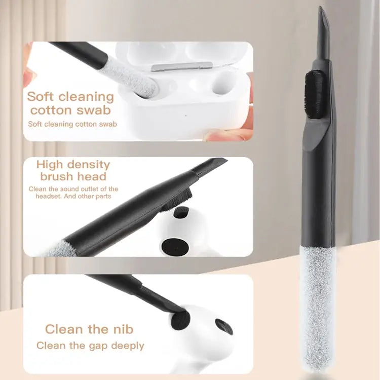 Q10 18 in1 Computer Keyboard Cleaner Brush Kit Earphone Cleaning Pen Keycap Puller Q10 - Q10 - Apple Accessories