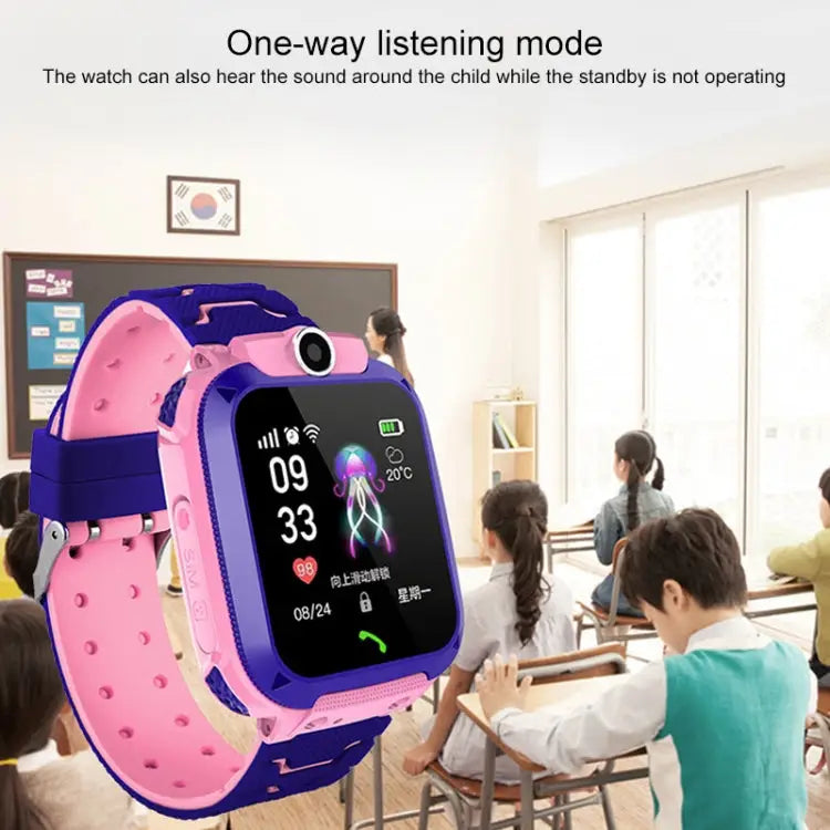 Q120 1.44 inch Color Screen Smartwatch for Children IP67 Waterproof Support LBS Positioning / Two-way Dialing / One-key
