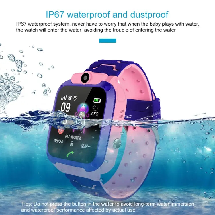 Q120 1.44 inch Color Screen Smartwatch for Children IP67 Waterproof Support LBS Positioning / Two-way Dialing / One-key