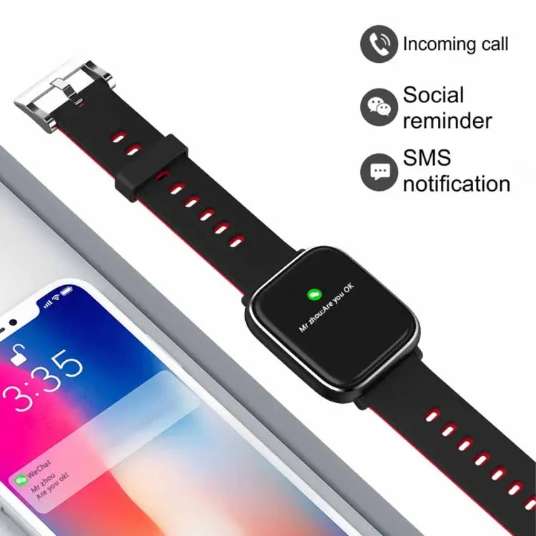 Q58S 1.3 inch TFT Touch Screen IP67 Waterproof Smartwatch Support Call Reminder/ Heart Rate Monitoring /Blood Pressure
