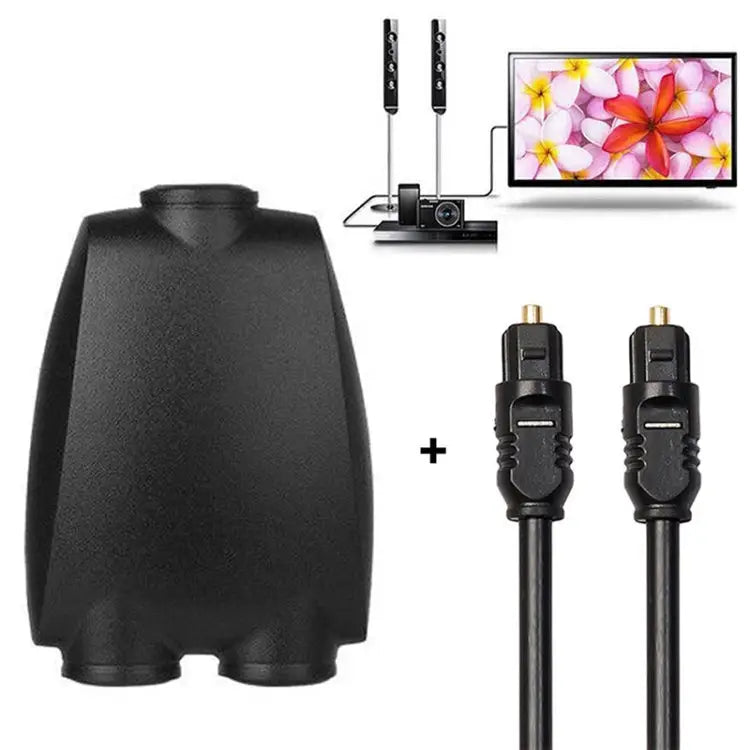 QHG03 Spdif Square Opening 1 In 2 Out Switch/Splitter with IR Remote