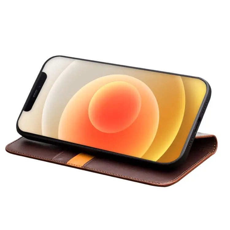 QIALINO Business Horizontal Flip Leather Case with Holder & Card Slots & Wallet For iPhone 12 mini For iPhone 12 / 12