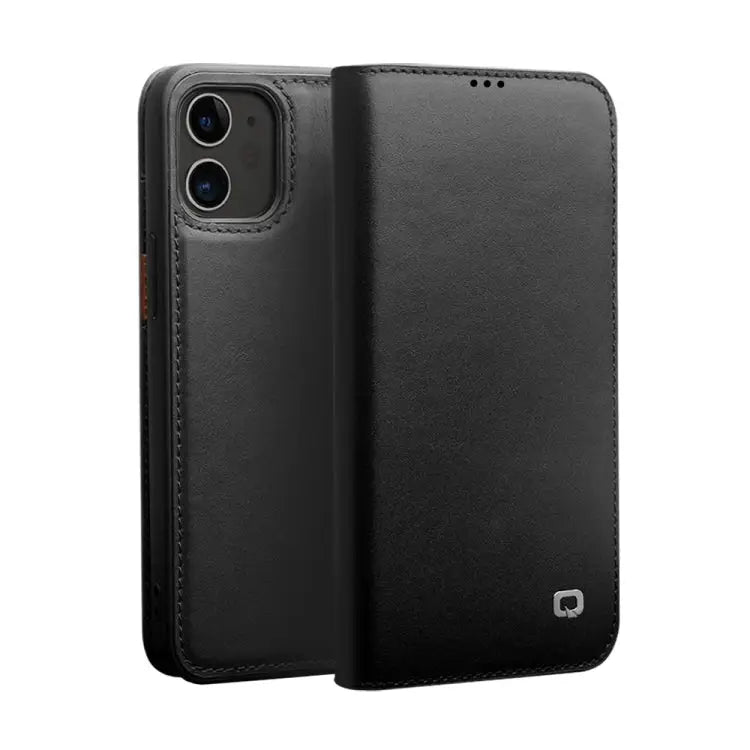 QIALINO Business Horizontal Flip Leather Case with Holder & Card Slots & Wallet For iPhone 12 mini For iPhone 12 / 12