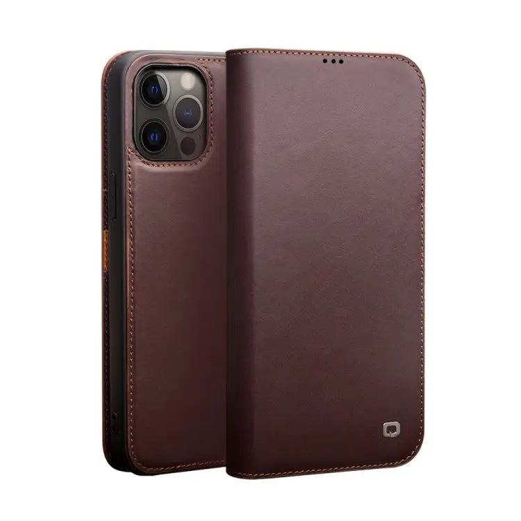 QIALINO Business Horizontal Flip Leather Case with Holder & Card Slots & Wallet For iPhone 12 mini For iPhone 12 / 12