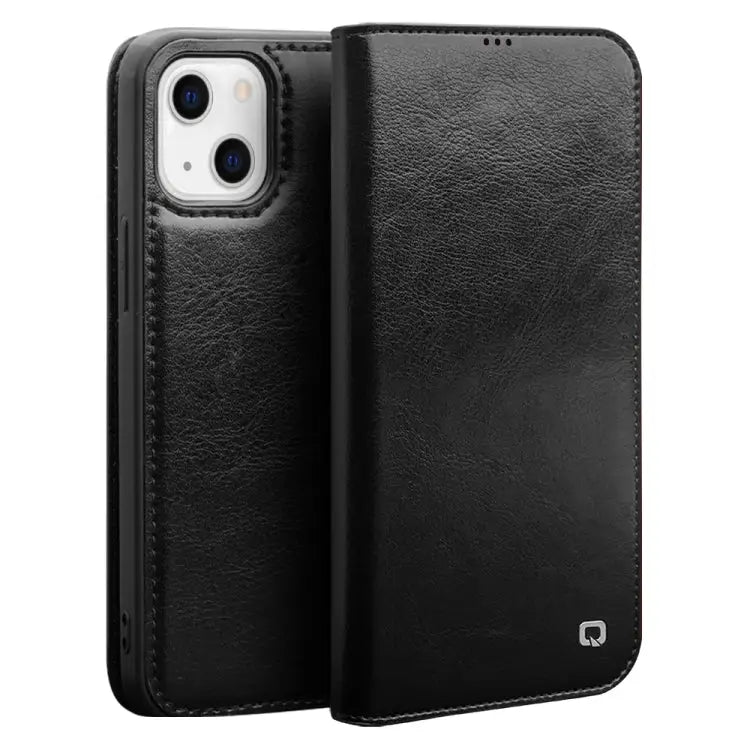 QIALINO Horizontal Flip Leather Case with Holder & Card Slots & Wallet For iPhone 13 For iPhone 13 mini For iPhone 13