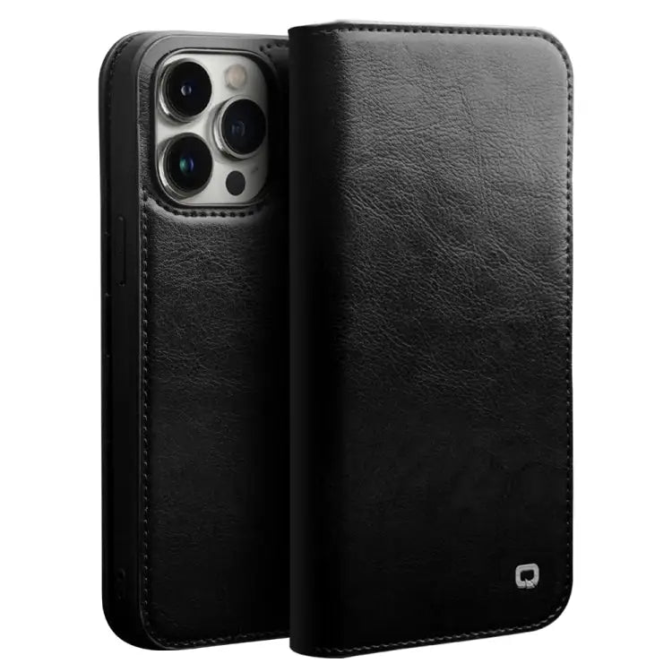 QIALINO Horizontal Flip Leather Phone Case For iPhone 14 For iPhone 14 Plus For iPhone 14 Pro For iPhone 14 Pro Max