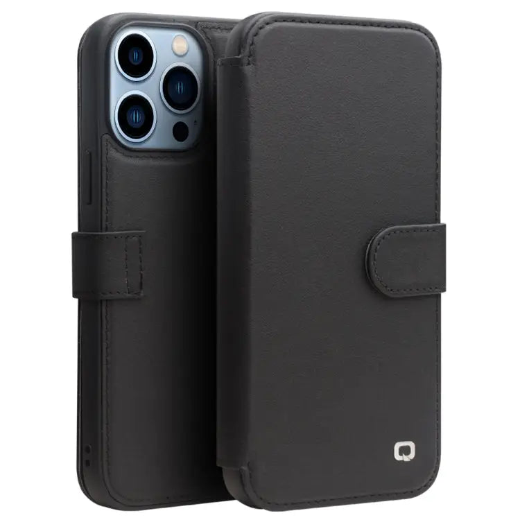 QIALINO Magnetic Buckle Phone Leather Case with Card Slot For iPhone 13 Pro Max For iPhone 13 Pro For iPhone 13