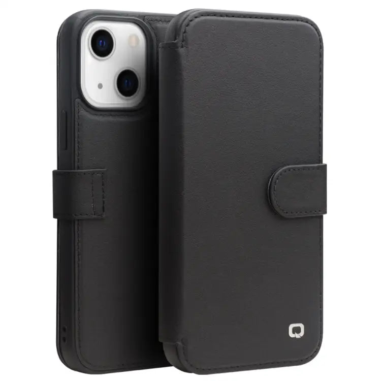 QIALINO Magnetic Buckle Phone Leather Case with Card Slot For iPhone 13 Pro Max For iPhone 13 Pro For iPhone 13