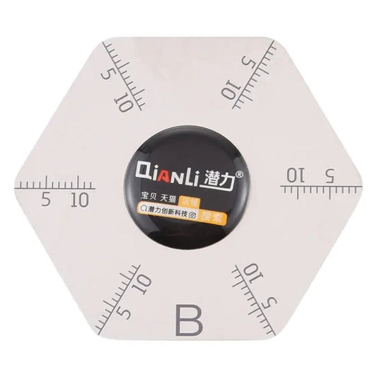 Qianli Hexagram Shape Pry Opening Tool With Scales - Hexagram