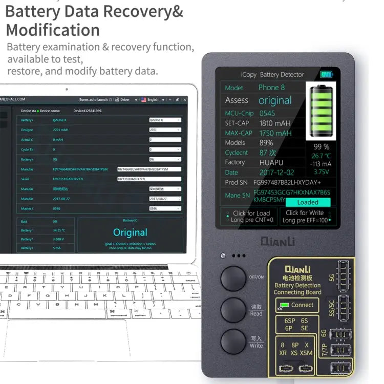 Qianli iCopy Plus 3 in 1 LCD Screen Original Color Repair Programmer For iPhone - 3 in 1 For iPhone 6-12 Series
