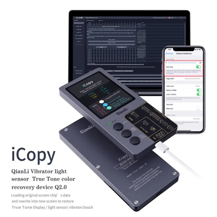 Qianli iCopy Plus 3 in 1 LCD Screen Original Color Repair Programmer For iPhone - 3 in 1 For iPhone 6-12 Series