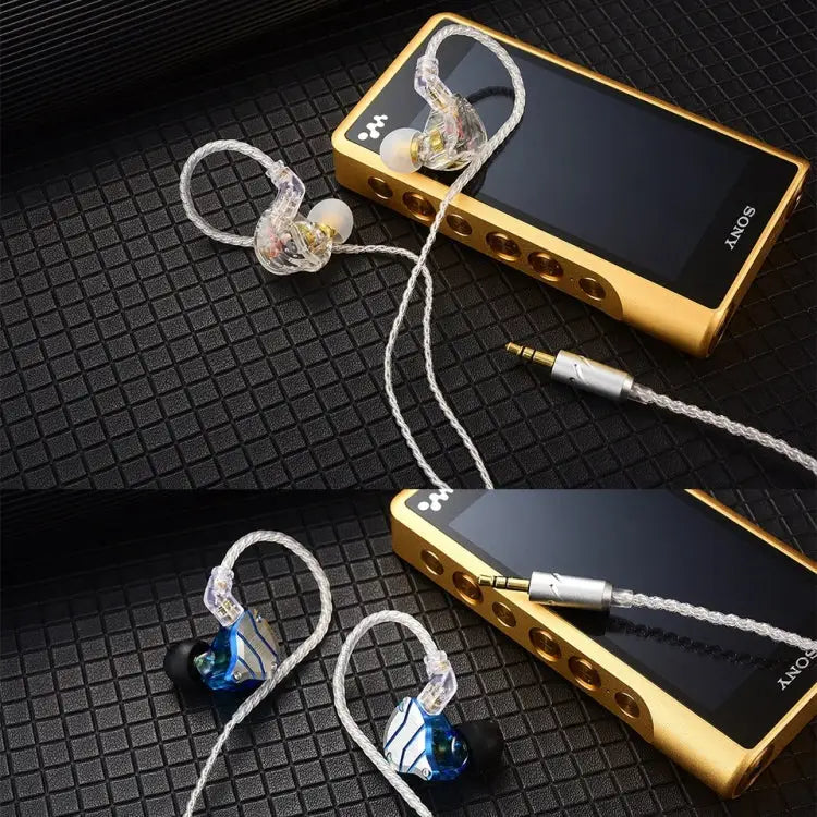 QKZ A1 Four-strand Silver-plated Wired Earphone - Apple Accessories