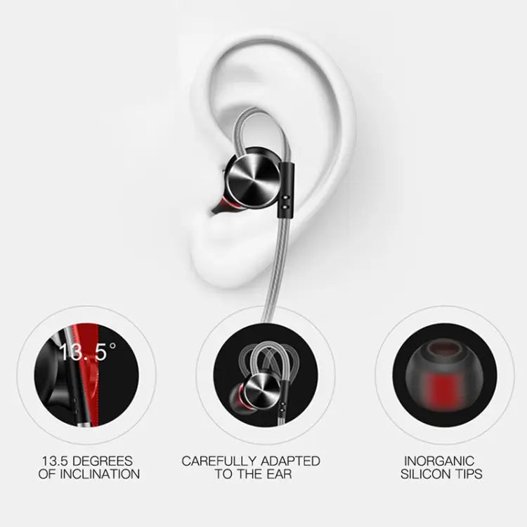 QKZ DM10 High-quality In-ear All-metal Sports Music Headphones Microphone Version Black - Black
