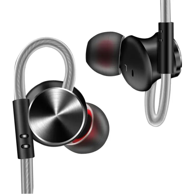 QKZ DM10 High-quality In-ear All-metal Sports Music Headphones Microphone Version Black - Black