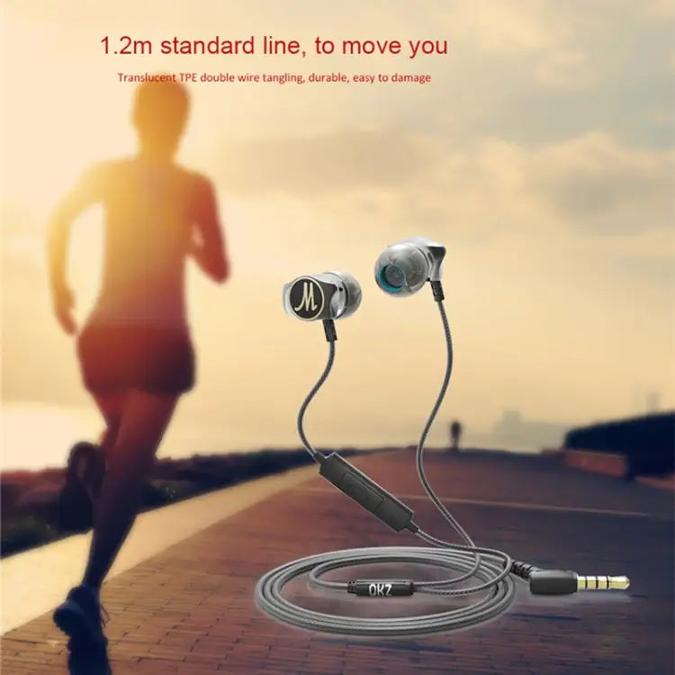 QKZ DM7 High-quality In-ear All-metal Sports Music Headphones Basic Version