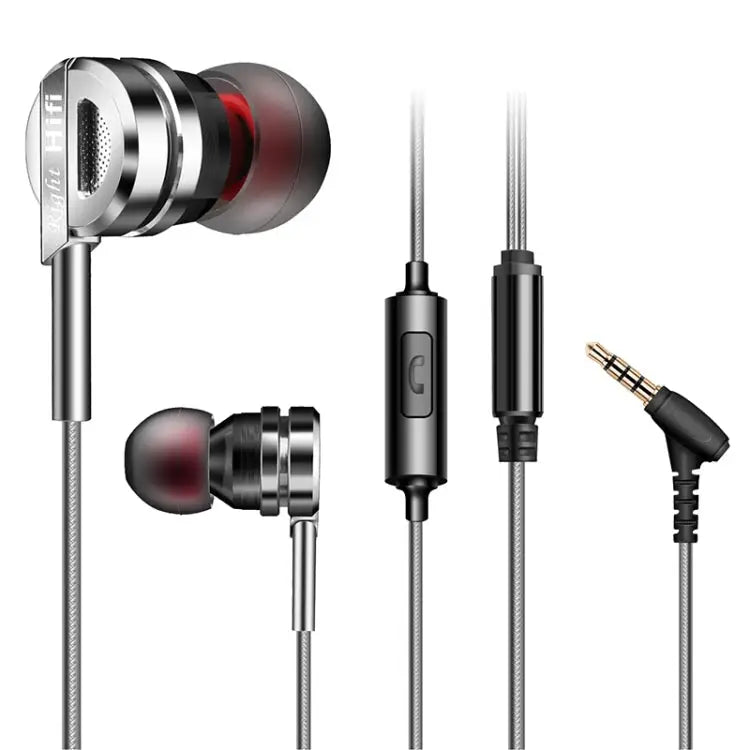 QKZ DM9 High-quality In-ear All-metal Sports Music Headphones Microphone Version