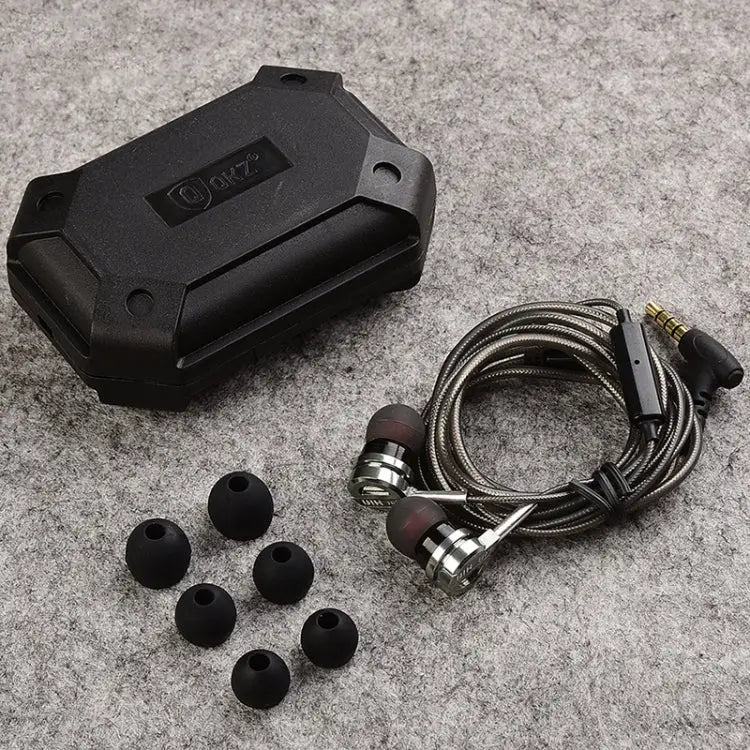 QKZ DM9 High-quality In-ear All-metal Sports Music Headphones Microphone Version