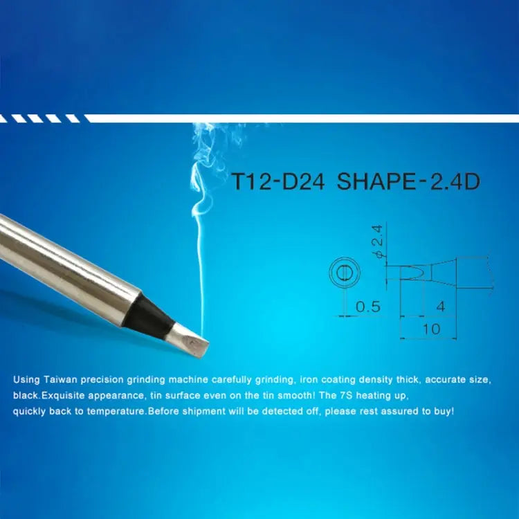 QUICKO T12-D24 Black Welding Lead-free Soldering Iron Tip T12-D24 - T12-D24