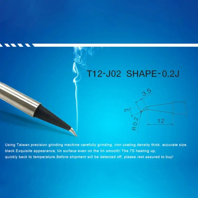 QUICKO T12-J02 Black Welding Lead-free Soldering Iron Tip T12-J02 - T12-J02