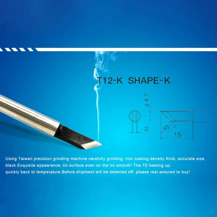 QUICKO T12-K Black Welding Lead-free Soldering Iron Tip T12-K - T12-K