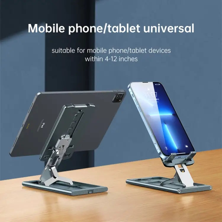 R-JUST hz16 Slim Phone Desktop Holder - Rose Gold + Mirror Noodle