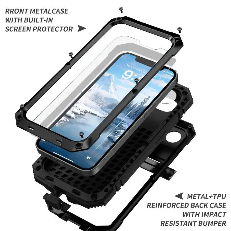 R-JUST Life Waterproof Dustproof Shockproof Phone Case For iPhone 16e For iPhone 16 Pro Max For iPhone 16 Pro