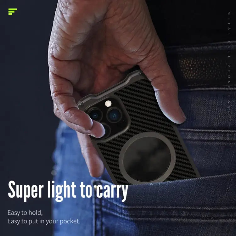 R-JUST RJ51 Hollow Shockproof Metal Protective Case For iPhone 13 mini For iPhone 13 For iPhone 13 Pro For iPhone 13