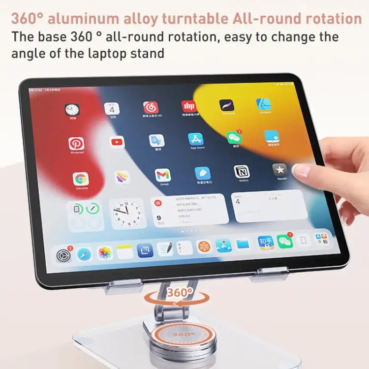 R-JUST T632 Acrylic 360 Degree Rotating Desktop Tablet Stand T632 Tablet Stand - T632 Tablet Stand