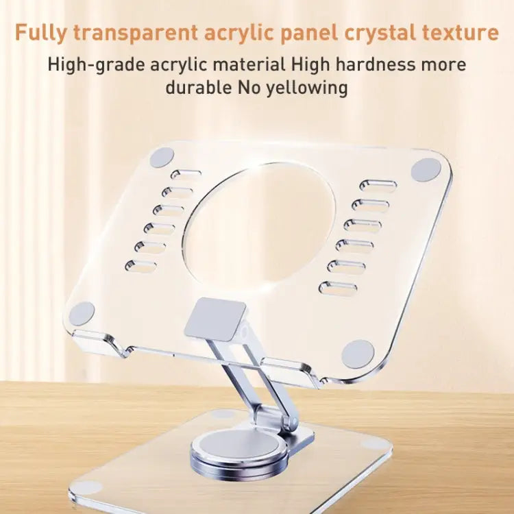 R-JUST T632 Acrylic 360 Degree Rotating Desktop Tablet Stand T632 Tablet Stand - T632 Tablet Stand