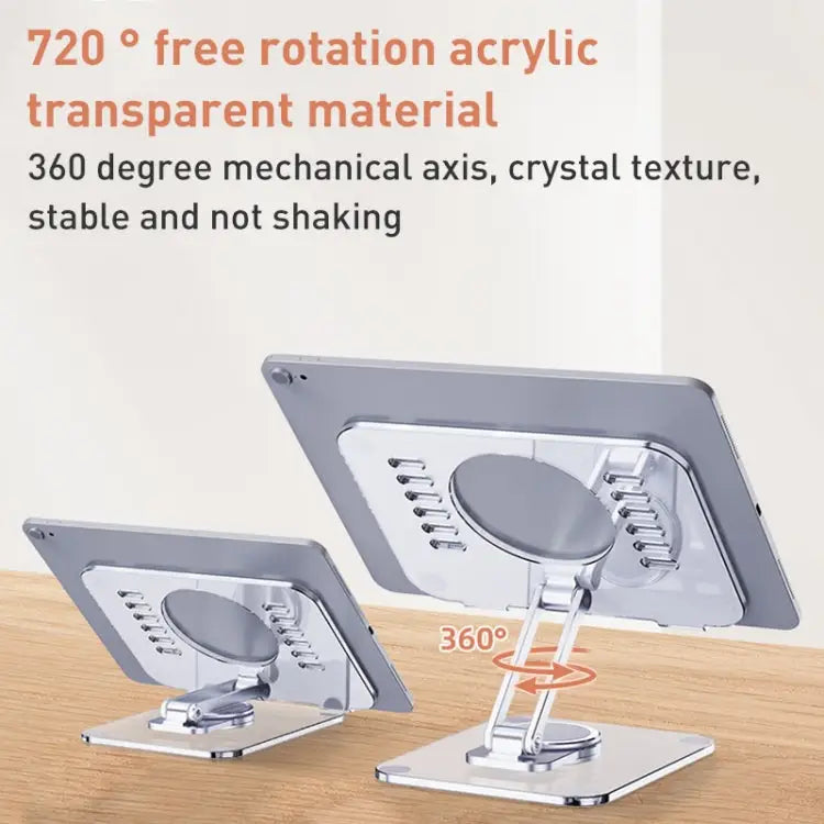 R-JUST T632 Acrylic 360 Degree Rotating Desktop Tablet Stand T632 Tablet Stand - T632 Tablet Stand