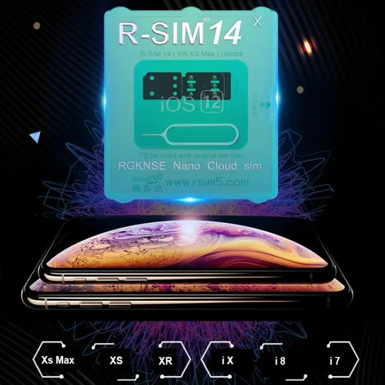 R-SIM 14 V18 Ultra Universal ICCID SIM Unlock Card for iPhone X XS XR XS Max 8 & 8 Plus 7 & 7 Plus - R-SIM 14 V18