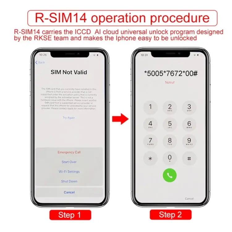 R-SIM 14 V18 Ultra Universal ICCID SIM Unlock Card for iPhone X XS XR XS Max 8 & 8 Plus 7 & 7 Plus - R-SIM 14 V18